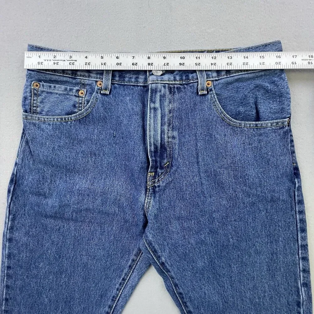 Levi's 517 Bootcut Jeans Men's 32x32 Blue Denim Cotton Western Workwear